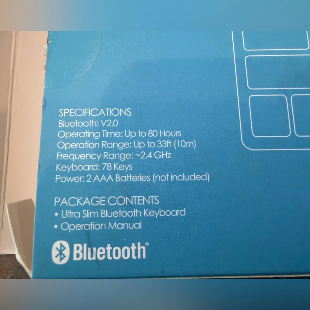 Hype Bluetooth Keyboard - Vibrant Blue